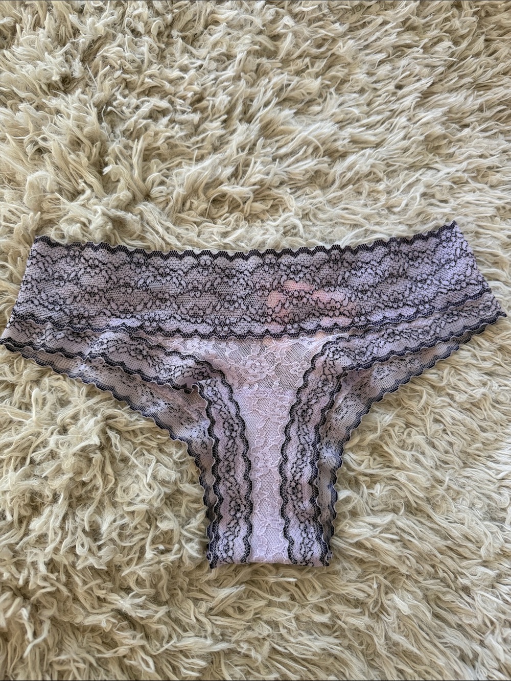 NWT Victoria's Secret Lace Panties Purple Small